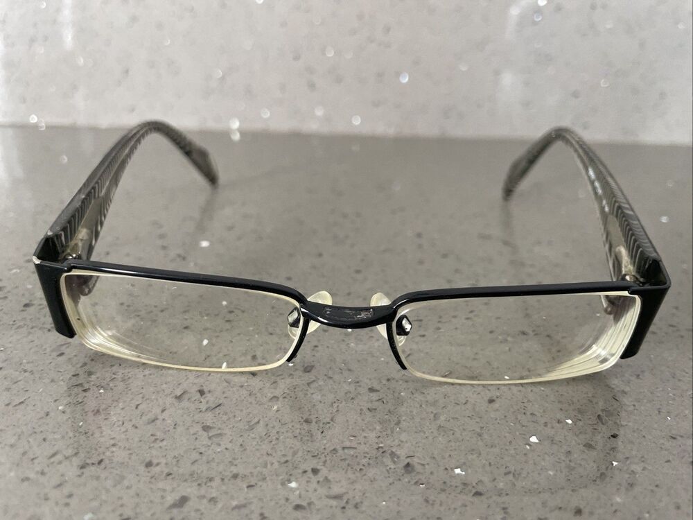 TAKUMI T9721 Black EYEGLASSES SUNGLASSES FRAMES ONLY 47-17-135 half rim rectangl